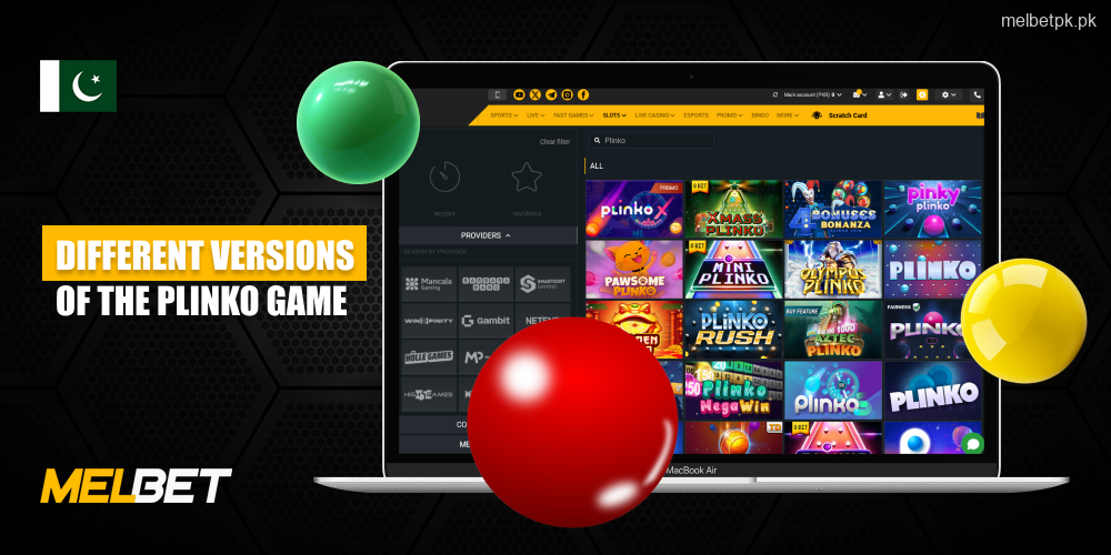 Melbet پاکستان پر Plinko کی 26 قسمیں دستیاب ہیں، بشمول اعلی فراہم کنندگان کے مقبول ترین ورژن
